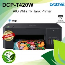 Brother DCP-T420W 3-in-1 (Print, Scan, Copy) Wireless Refillable Color Ink Tank Printer