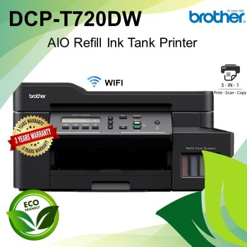 Brother DCP-T720DW All-in-One (Print, Scan, Copy) WiFi Color Ink Tank Printer