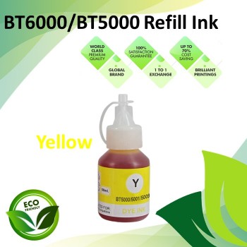 Compatible BT5000 Yellow CISS Refill Ink Bottle for Brother T-Series Printer