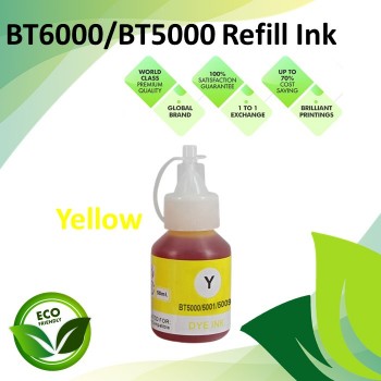 Compatible BT5000 Yellow CISS Refill Ink Bottle for Brother T-Series Printer