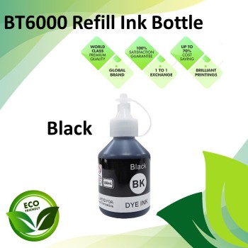 Compatible BT6000 Black CISS Refill Ink Bottle for Brother T-Series Printer