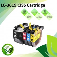 Compatible LC-3619 CISS Pigment Refill Ink Cartridges for Brother MFC-J2330 / MFC-J2730 / MFC-J3530 / MFC-J3930