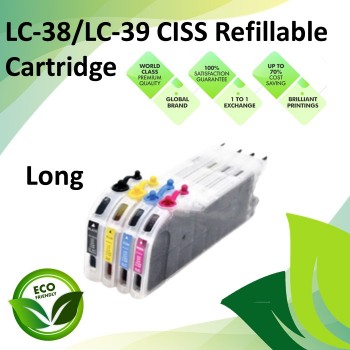 Compatible LC-38/39 Long  CISS Refill Ink Cartridges for Brother DCP-J125 / DCP-J315W / DCP-J140W / MFC-J265W / DCP-J415W