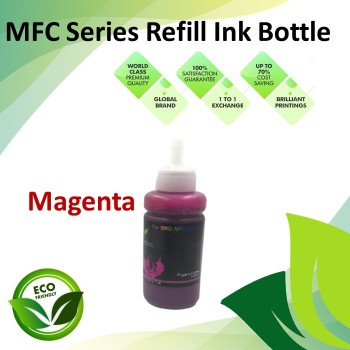 Compatible MFC-Series Magenta Color Refiill Ink Bottle 100ML for Brother MFC-J2330DW / J2730DW / J3530DW / J3930DW Printer
