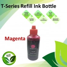 Compatible T-Series Magenta Color Pigment Refiill Ink Bottle 100ML for Brother DCP-T300 / DCP-500W / DCP-T700W / DCP-T800W