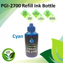 Compatible PGI-2700 Cyan Refill Pigment Ink Bottle 100ML for Canon MAXIFY MB5070 / MB5170 / MB5370 / MB5470 / iB4070