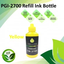 Compatible PGI-2700 Yellow Refill Pigment Ink Bottle 100ML for Canon MAXIFY MB5070 / MB5170 / MB5370 / MB5470 / iB4070