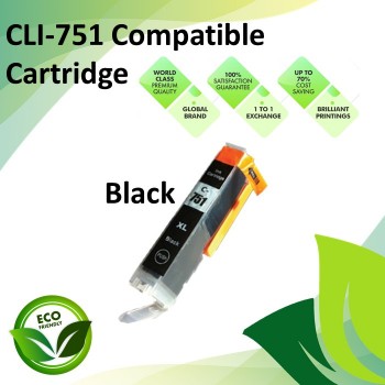 Compatible CLI-751 Photo Black Color Ink Cartridges for Canon iP7270 / 8770 / MG5670 / 5570