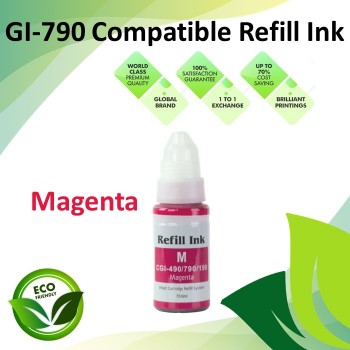 Compatible GI-790 G-Series Magenta Refill Ink Bottle for Canon G1000 / G2000 / G3000 / G4000 / G1010