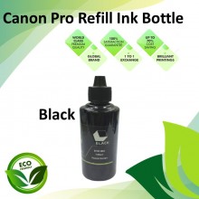 Compatible Pro-Series Black Color Refill Ink Bottle 100ML for All Canon Inkjet Printers