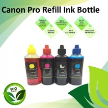 Compatible Pro-Series Black/Cyan/Magenta/Yellow Color Refill Ink Bottle 100ML for All Canon Inkjet Printers