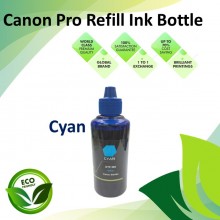 Compatible Pro-Series Cyan Color Refill Ink Bottle 100ML for All Canon Inkjet Printers