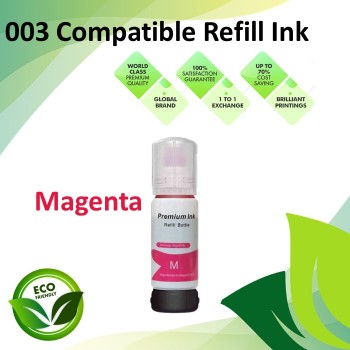 Compatible 003 Magenta Color Refill Ink Bottle 70ML for Epson L3110 / L3150 / L1110 / L3100 / L3101