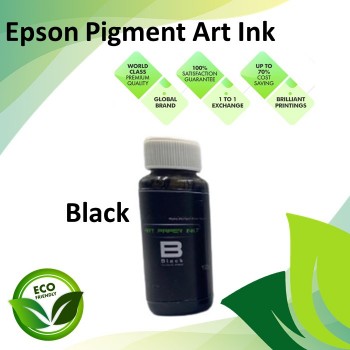 Compatible Epson Black Color Art Paper Pigment Ink Bottle 100ML
