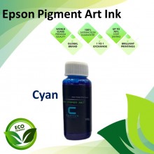 Compatible Epson Cyan Color Art Paper Pigment Ink Bottle 100ML