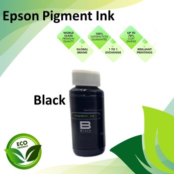 Compatible Black Color Pigment Ink Bottle 100ML Epson L Series Ink Tank Printer