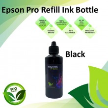 Compatible Black Color Pro-Series Refill Dye Ink Bottle 100ML for Epson L110 / L120 / L200 / L210  / L220 / L300 Printer