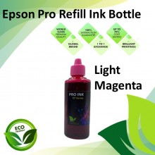 Compatible Light Magenta Color Pro-Series Refill Dye Ink Bottle 100ML for Epson L110 / L120 / L200 / L210  / L220 / L300 Printer