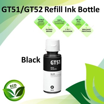 Compatible GT-Series GT-51 Black Premium Deskjet Refill Ink Bottle 70ML
