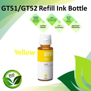 Compatible GT-Series GT-52 Yellow Premium Deskjet Refill Ink Bottle 70ML