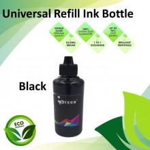 Universal Black Color Refill Dye Ink Bottle 100ML for all Brand Inkjet Printers
