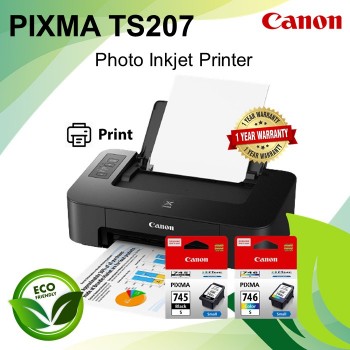 Canon Pixma TS207 Single Function Photo and Document Inkjet Printer