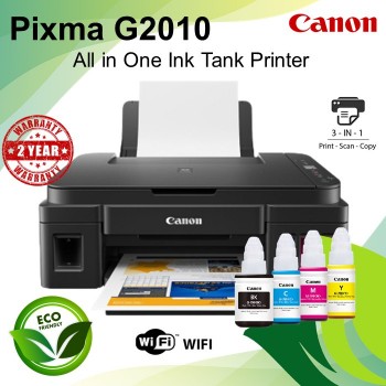 Canon PIXMA G2010 All-in-One (Print,Scan,Copy) Wireless Refillable Ink Tank Printer