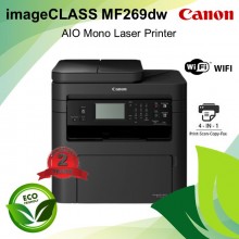 Canon imageCLASS MF269dw 4-in-1 Multifunction Mono Laser Wireless Printer with Duplex Auto Document Feeder (DADF)