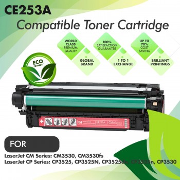 HP CE253A Magenta Premium Compatible Toner Cartridge