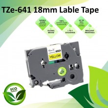 Compatible TZe-641 18mm Black on Yellow Label P Touch Tape for Brother PT-Series Lable Printer