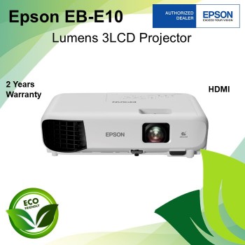 Epson EB-E10 XGA 3600 Lumens 3LCD Projector