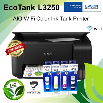 Epson EcoTank L3250 All-in-One (Print, Scan, Copy) Wi-Fi Color Ink Tank Printer