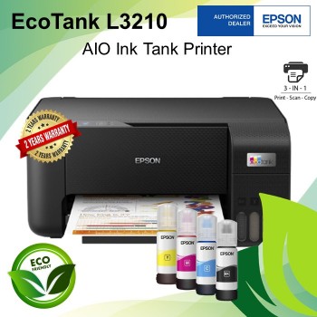 Epson EcoTank L3210 All-in-One (Print, Scan, Copy) Color Ink Tank Printer