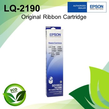 Epson LQ-2190 / 2170 / 2180 / 2590 / 2580 / 2070 / 2080 Black Original Ribbon Cartridge