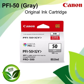 Canon PFI-50 Gray Original Ink Inkjet Cartridge