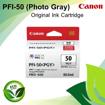 Canon PFI-50 Photo Gray Original Ink Inkjet Cartridge