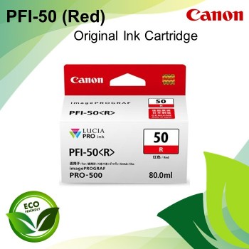 Canon PFI-50 Red Original Ink Inkjet Cartridge