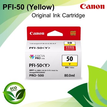Canon PFI-50 Yellow Original Ink Inkjet Cartridge