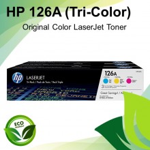 HP 126A 3-pack Cyan/Magenta/Yellow Original LaserJet Toner Cartridges
