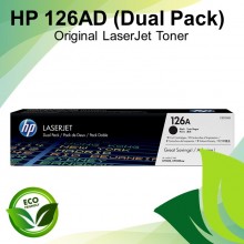 HP 126AD Black Dual Pack Original LaserJet Toner Cartridges