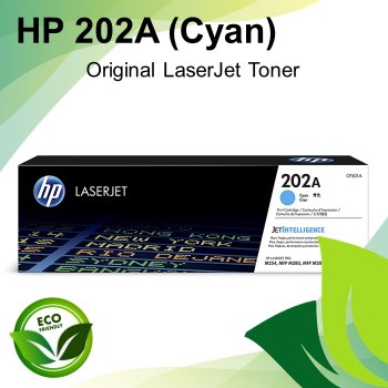 HP 202A Cyan Original LaserJet Toner Cartridge