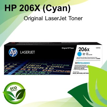 HP 206X High Yield Cyan Original LaserJet Toner Cartridge