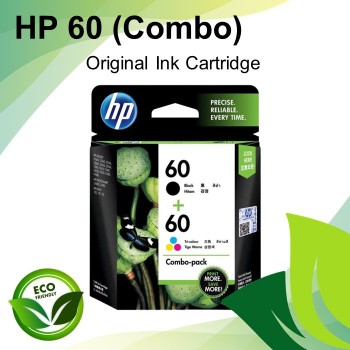 HP 60 Black & Tri-Color Original Combo Ink Cartridges