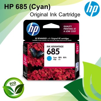 HP 685 Cyan Original Ink Advantage Cartridge