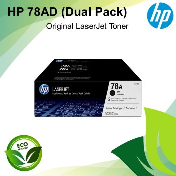 HP 78AD Dual Pack Black Original LaserJet Toner Cartridges