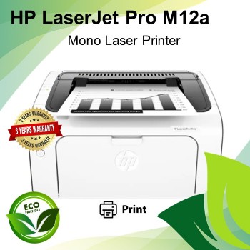 HP LaserJet Pro M12a Monochrome Single Function Printer