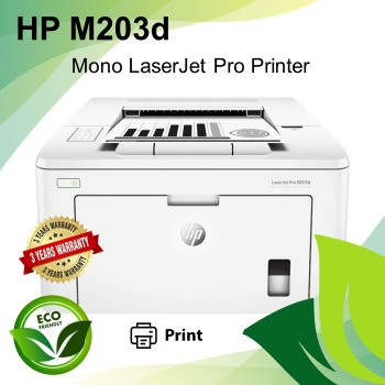 HP LaserJet Pro M203d Single Function (Print) Duplex Mono Laser Printer