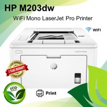 HP LaserJet Pro M203dw Single Function (Print) Wireless Mono Laser Printer