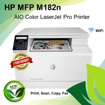 HP MFP M182n 4-in-1 (Print, Copy, Scan, Fax) Color LaserJet Pro Printer