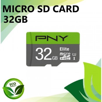 PNY Elite Class 10 U1 32GB microSD Flash Memory Card